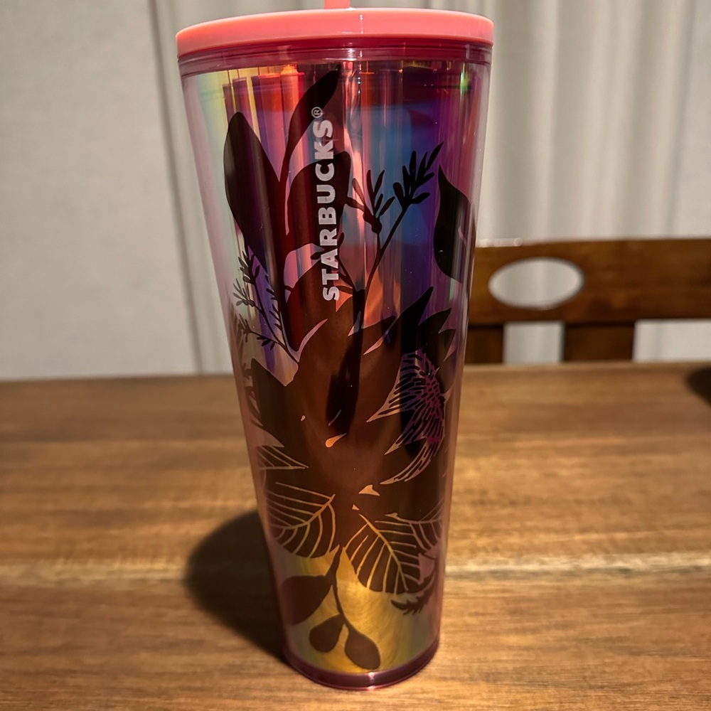 2022 pink flower Starbucks tumbler